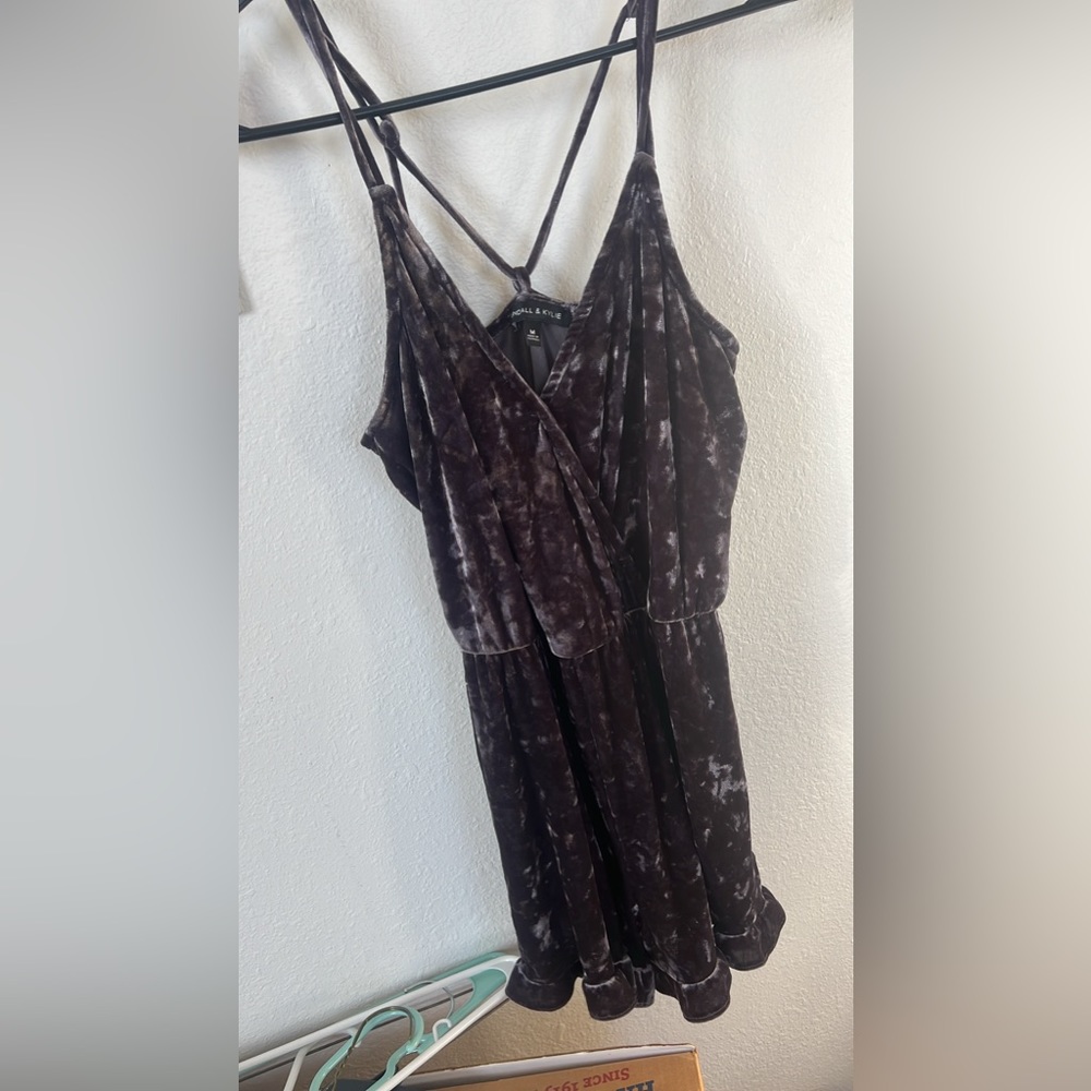 Kendall and Kylie velvet romper!